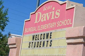 Davis Bilingual Elementary School Est. 1901.  Welcome Students
