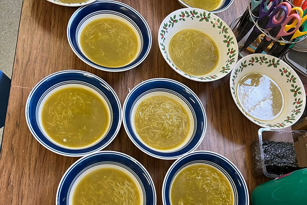 Bowls of sopita de fideo